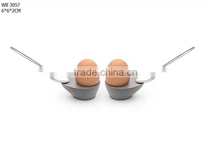 concrete Tray Egg Cup Boiled Eggs Holder Stand