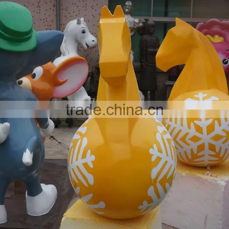 Fiberglass horse decoration