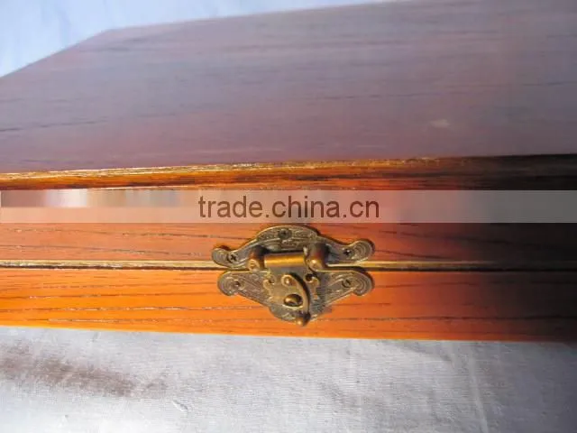 wooden box with antique latch