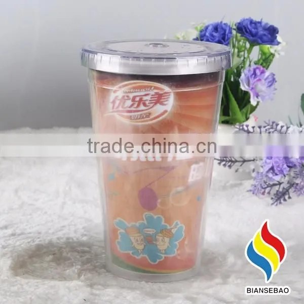 Wholesale double wall acrylic tumblers with inserts