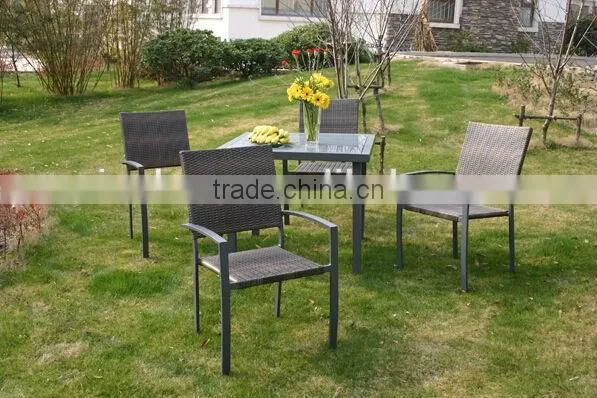 Outdoor Furniture Garden Sets Rattan dining Set wicker table with chairs