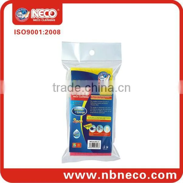 kitchen sponge pad with scrubber dish sponge