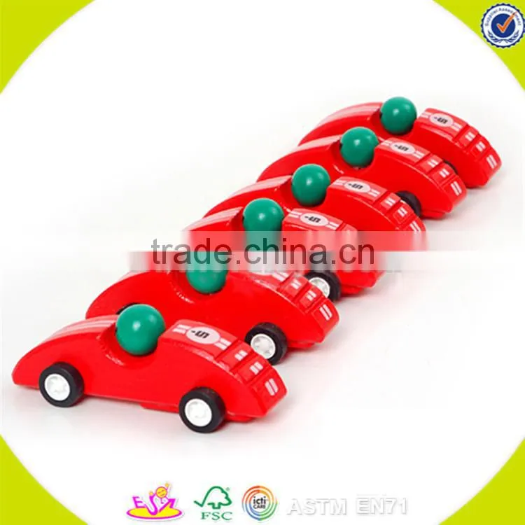 Wholesale cheap baby wooden open car toy cool kids mini wooden open car toy W04A028