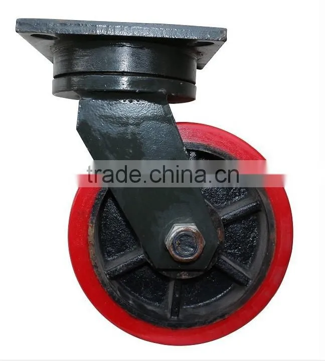 High Quality PP material 6 heavy duty pu caster wheel