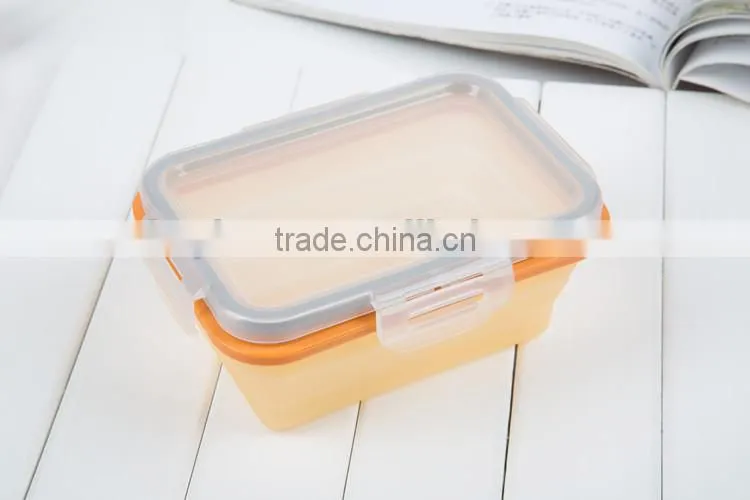 Collapsible food storage containers,silicone preservation box