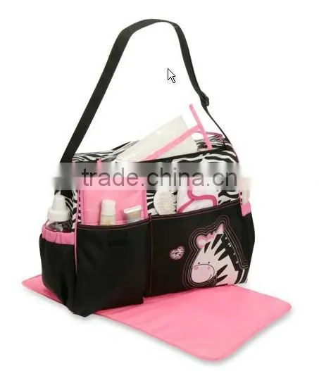 Zebra Duffel Baby Diaper Bag