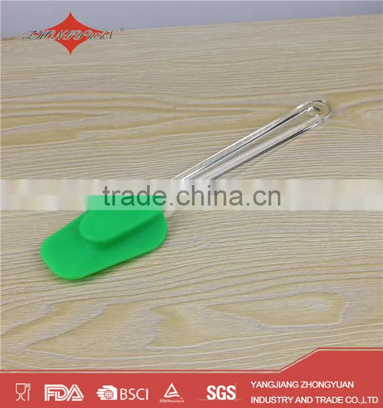 Newest best selling silicone spatula with plastic handle