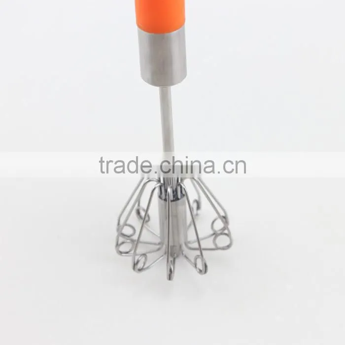 New Easy Kitchen Handle Push Whisk Versatile Egg Beater