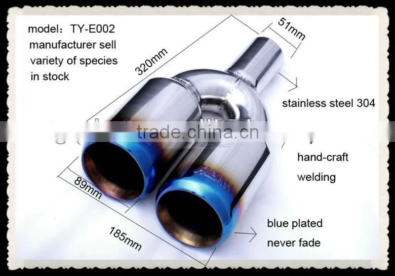 auto Exhaust muffler tail