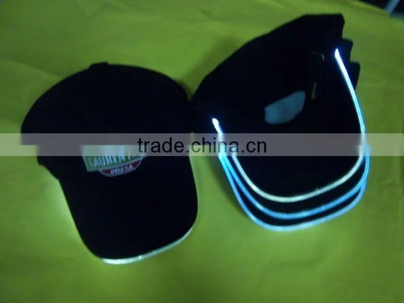 fashion LED baseball caps/baseball caps with LED lights