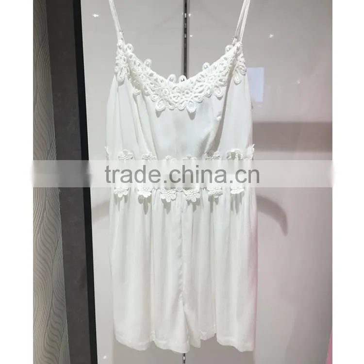 Free Sample Stocks 2017 woman playsuit with shoulders open