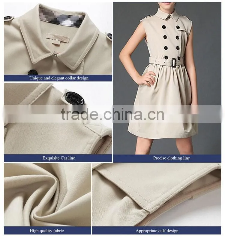 2017 Stylish Cotton Sleeveless School Uniform Design For Girls