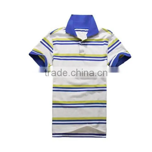 Cannda striped mens polo shirt manufacturer