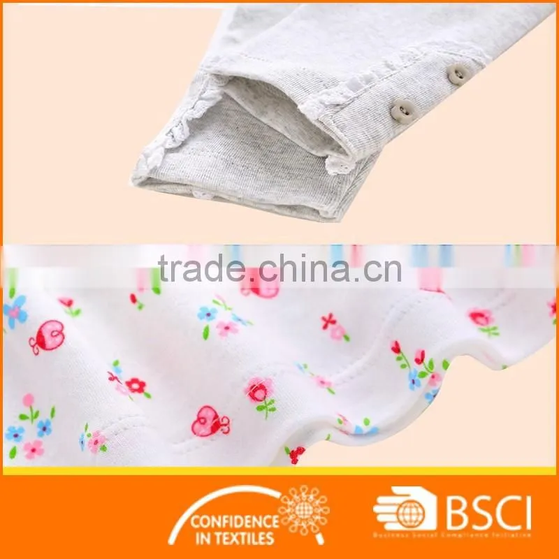 Baby Girl Rabbit Printed Clothing Set