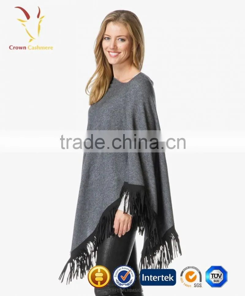 Women Fashion Wool Knitted Poncho Hand Knitted Poncho
