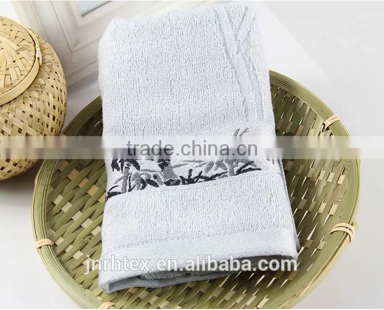 Custom cotton terry clean bamboo towel