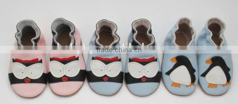 Wholesale breathable popular lovely soft leather baby shoes