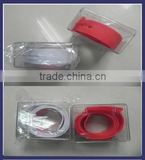 colorful fashion jelly silicone belt 2011