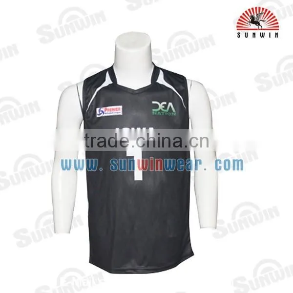 Mens sublimation design your own volleyball jersey