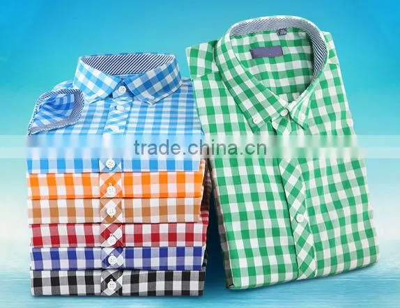 Latest design Egyptian cotton blue color Italian men casual shirt