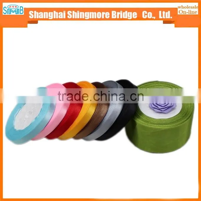 Textile factory hot wholesale satin ribbon for garment accessories, and gift packing