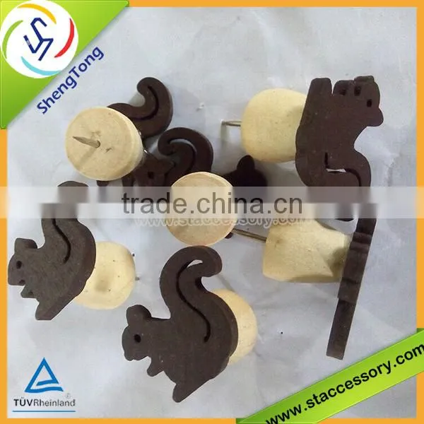 wooden paper clip push pin/push pin/thumb tack pins clips