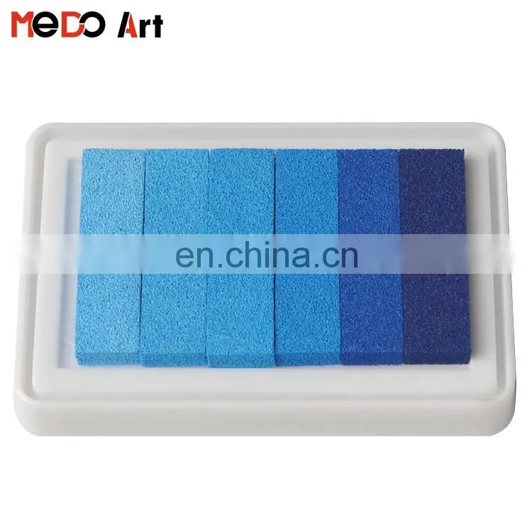6 Colour Strip DIY Washable Ink Pad for kids