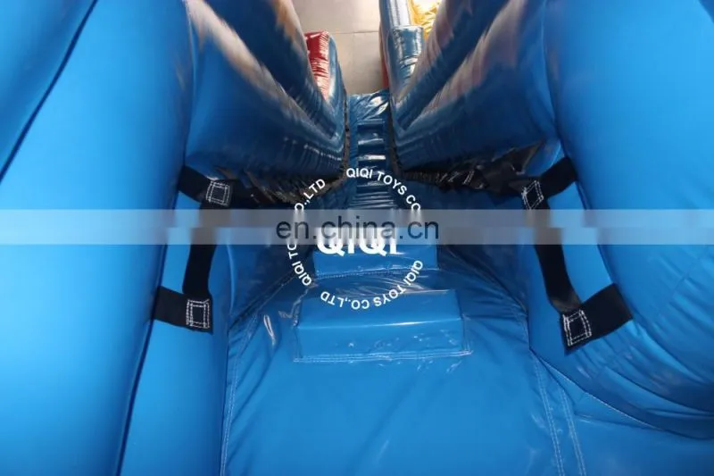 inflatable double water slide with pool for adults and kids