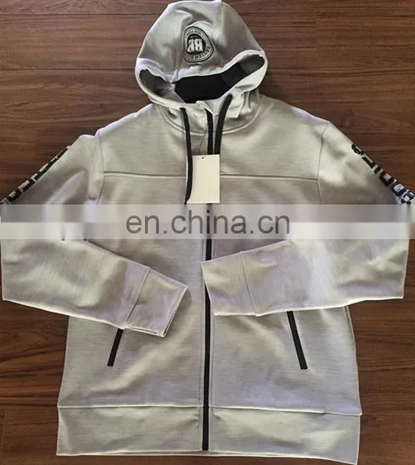 Full Zipper Hooded Sweatshirt 100%Polyester Mens Sweatshirt Custom Unisex Sweatshirt Hoodies China