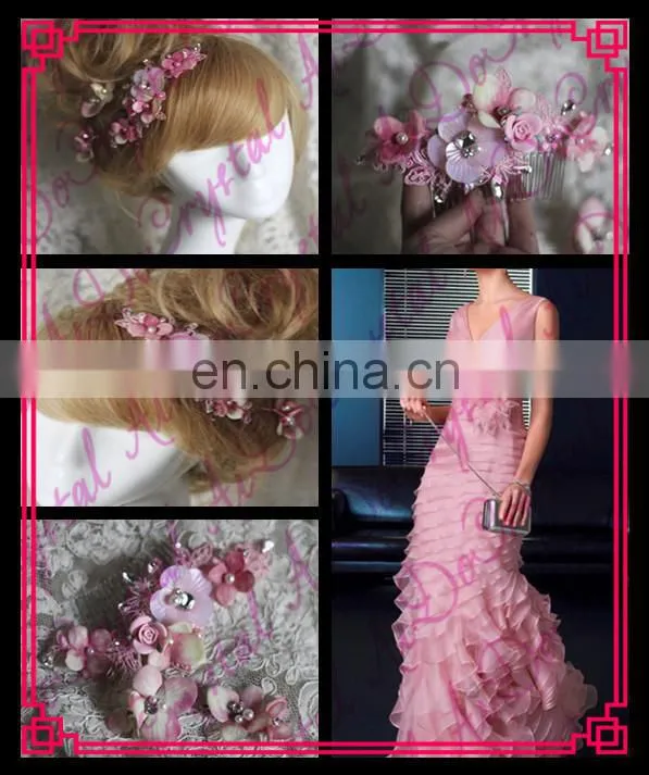 Aidocrystal fashion elegance rhinestone ribbon Hair pin multifunctional headwear