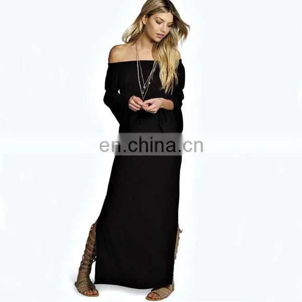 Wholesale latest retro women print long sleeve vintage dress