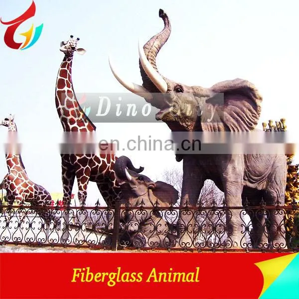 High Emulational Fiberglass Decorative Elephant