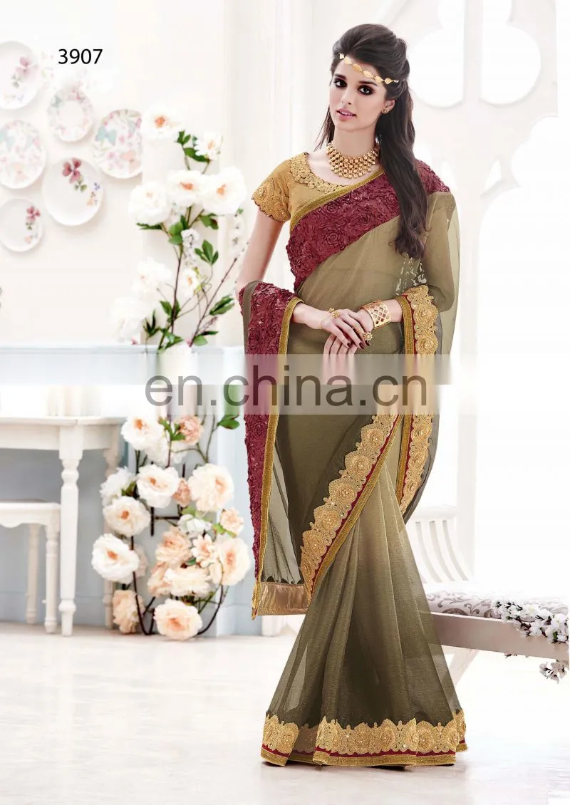Party Wear Half&Half saree.