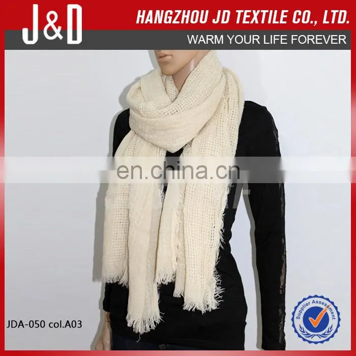 Hot Selling Fashion Warm Comfortable Long Plain Color Scarf
