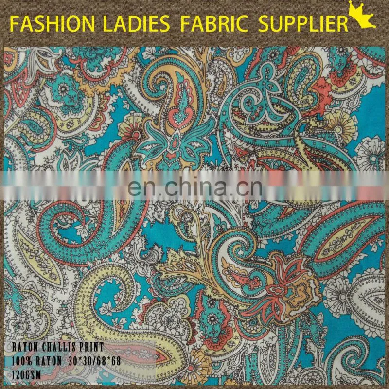 charming rayon challis print dress rayon fabric