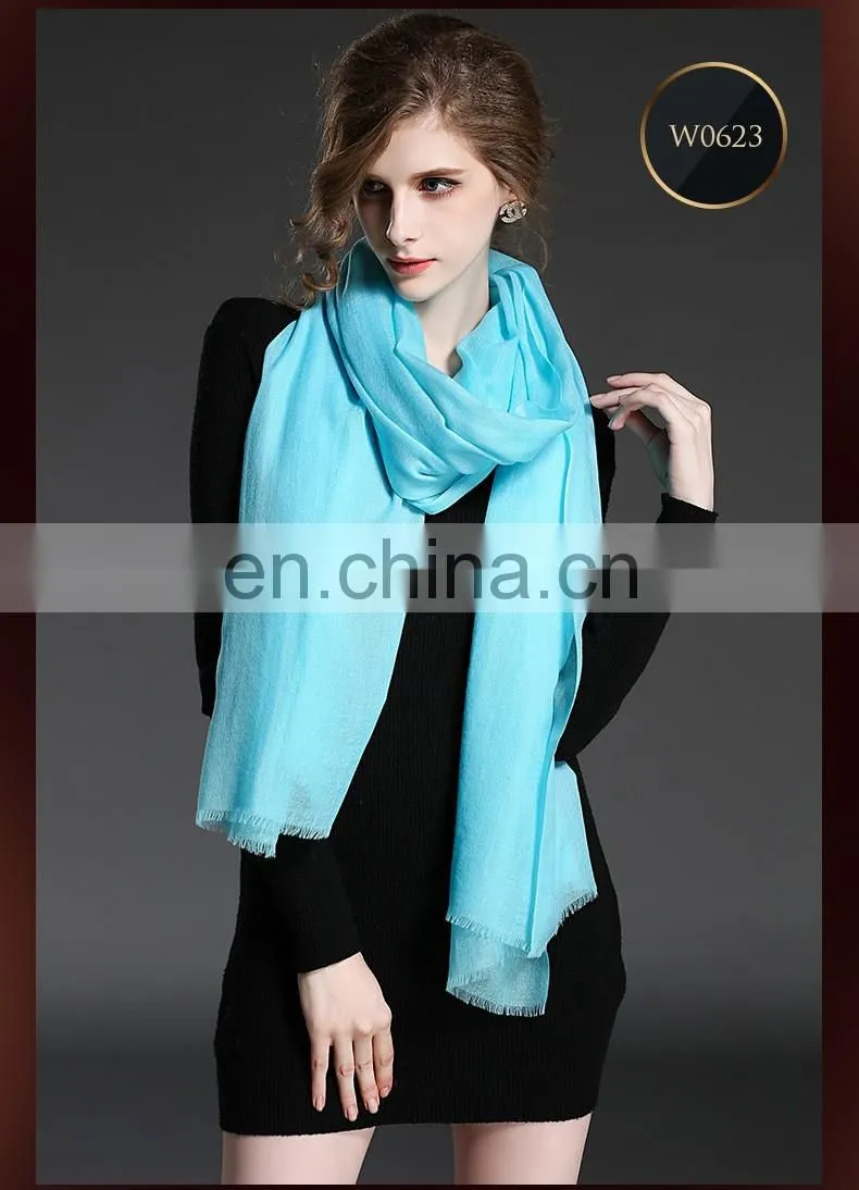 Pure color cashmere scarf shawl