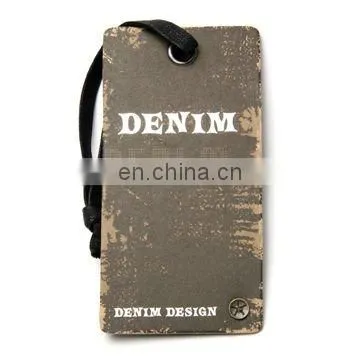 custom special designprinted paper hang tag for jeans