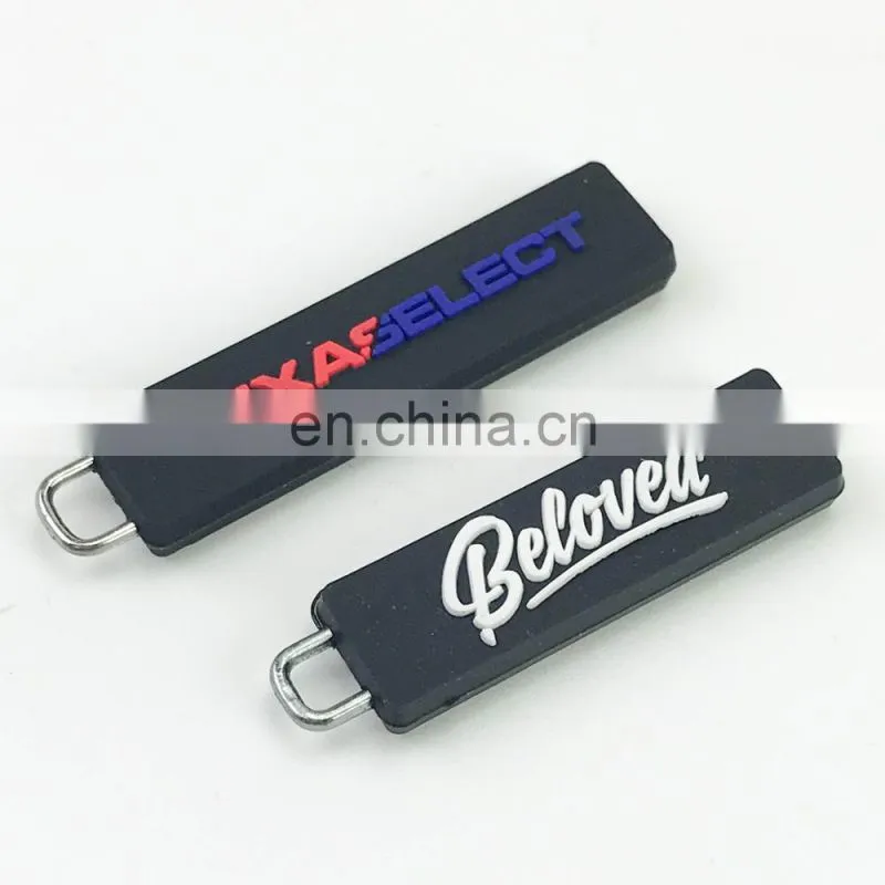custom designer pvc boot handbag accessories zipper pulls