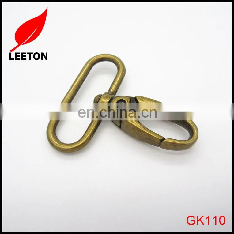 Zinc alloy 38mm anti-brass swivel snap hook for bag