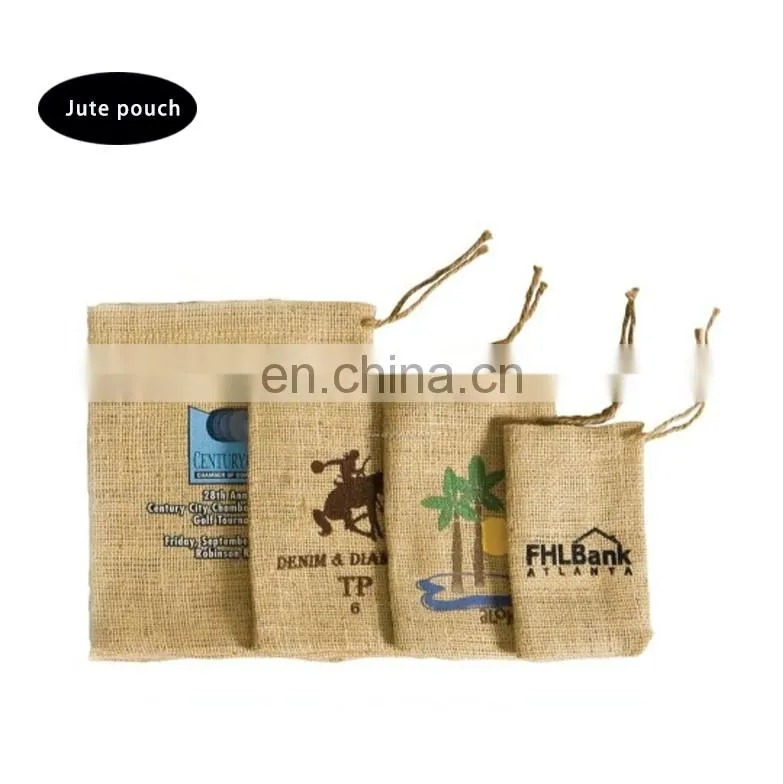 small burlap bags with logo by China supplier