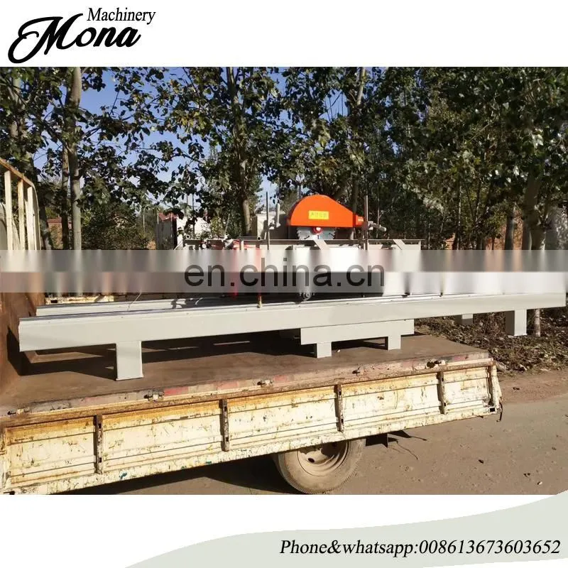 Double blade Wood log table saw