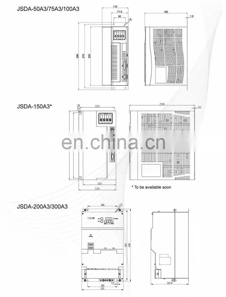Original TECO 1KW AC Servo Motor JSMA-MA10ABK01 + JSDA-30A 3 Phase 220V For CNC Machine