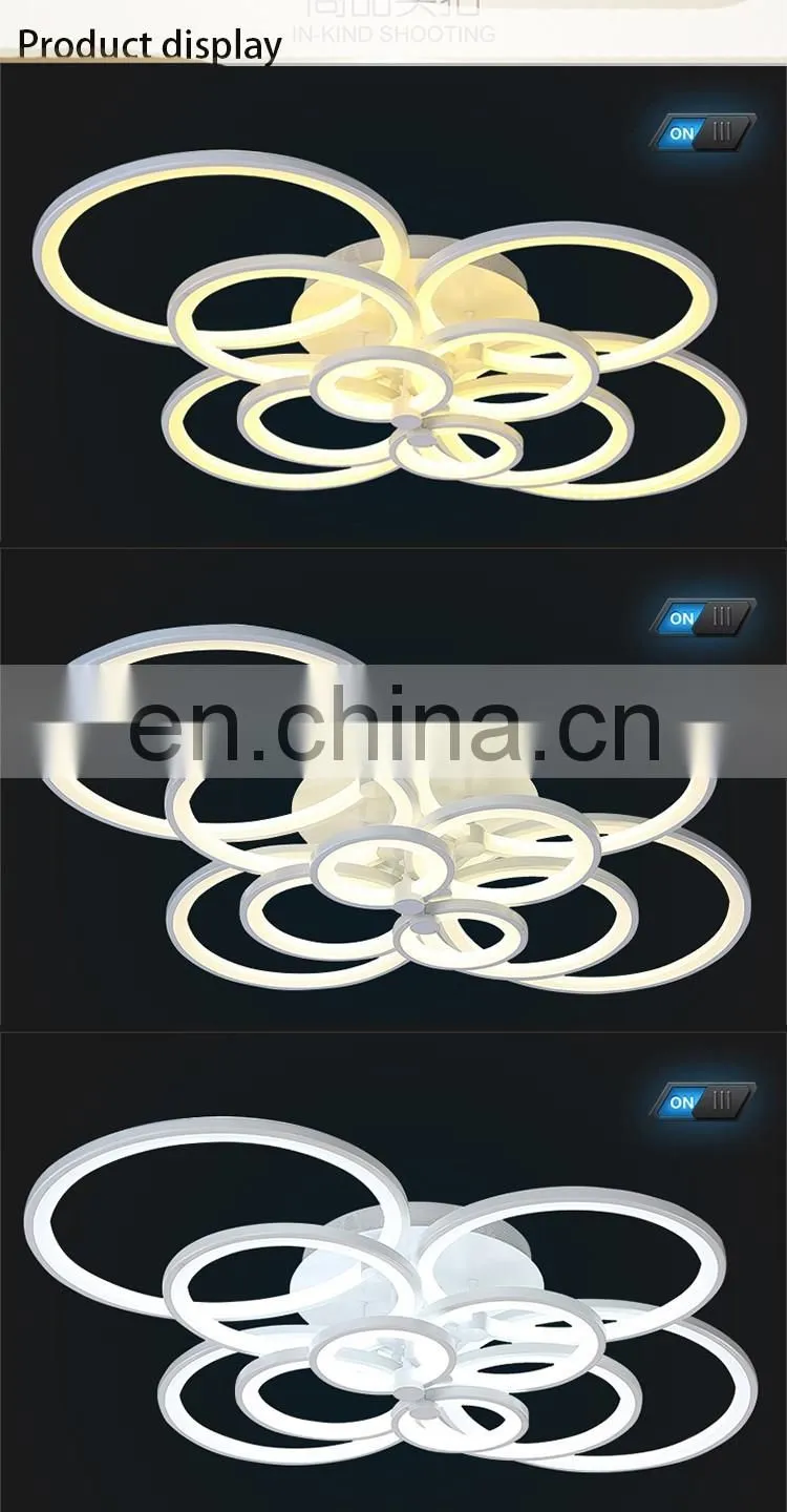 modern dimmable by remote control led acrylic ceiling lights for drawing room
