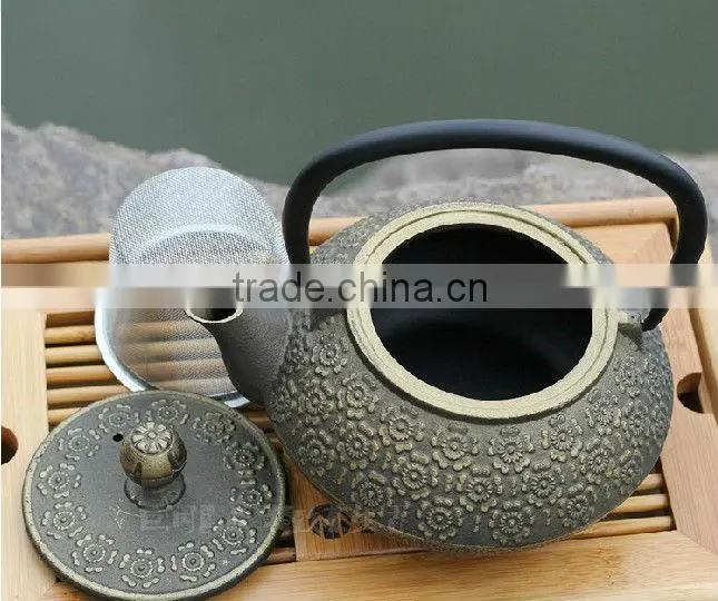 Golden Cast Iron Teapot 800ml