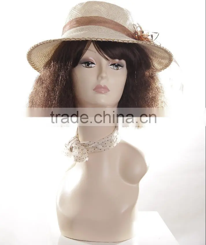 Fiberglass Female Head Mannequin Realistic head manikin Cheap Model H1032