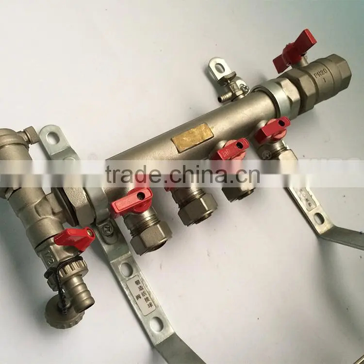 Factory supply new design water gas distribution pex pipe manifold with manual control valve