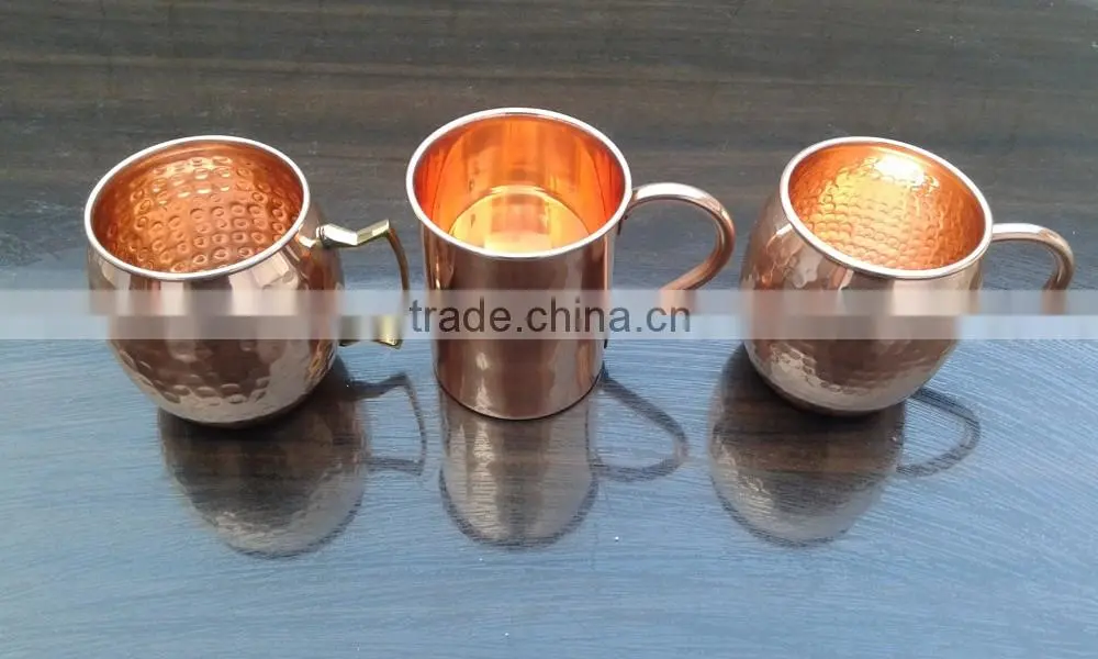 Copper Moscow Mule Mug With Engraved Custom Logo