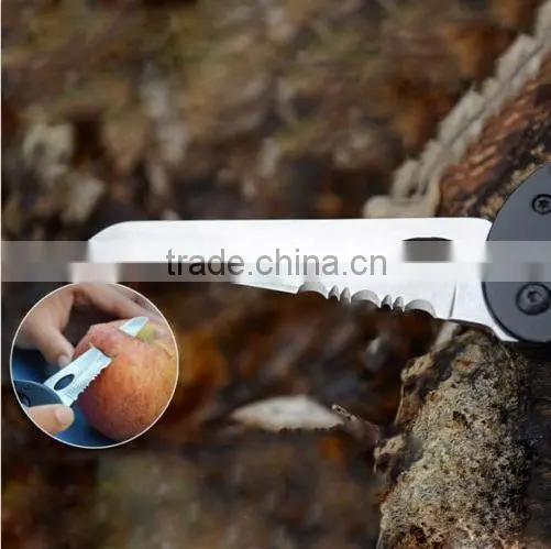 Multi Function Hiking Survival Rock Climbing Gear Knife Carabiner Tool