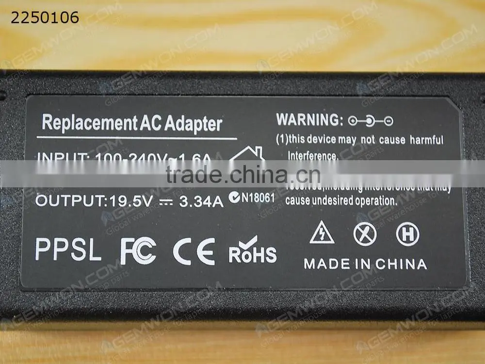High Copy Laptop AC Power adapter for DELL PA21 19.5V 3.34A 65W