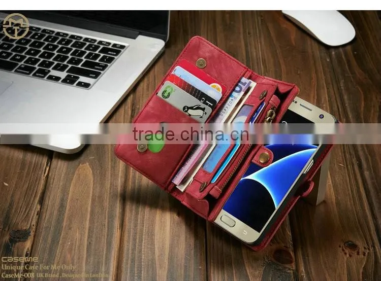 Newest classical design leather case for samsung galaxy s7, soft leather phone case for samsung s7